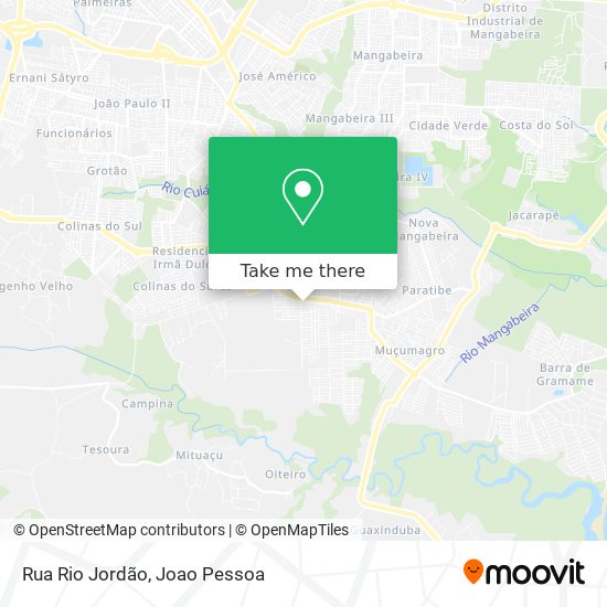 Rua Rio Jordão map