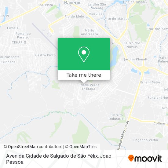Avenida Cidade de Salgado de São Félix map