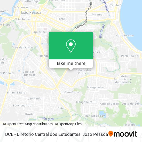 DCE - Diretório Central dos Estudantes map