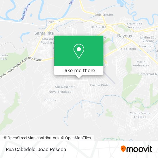 Mapa Rua Cabedelo