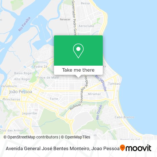 Avenida General José Bentes Monteiro map