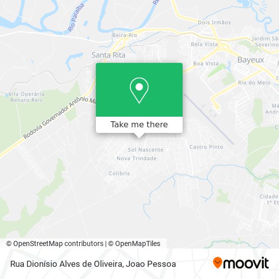 Rua Dionísio Alves de Oliveira map