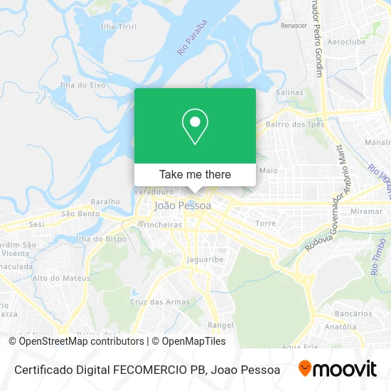 Certificado Digital FECOMERCIO PB map