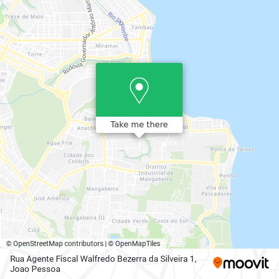 Rua Agente Fiscal Walfredo Bezerra da Silveira 1 map