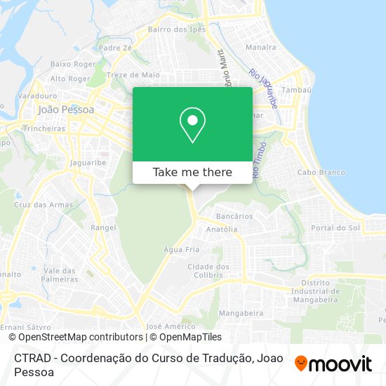 CTRAD - Coordenação do Curso de Tradução map