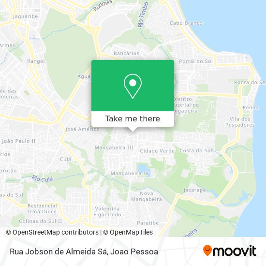 Mapa Rua Jobson de Almeida Sá