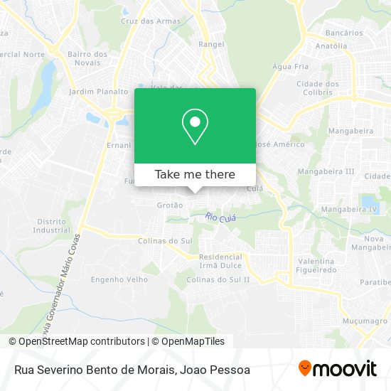 Rua Severino Bento de Morais map