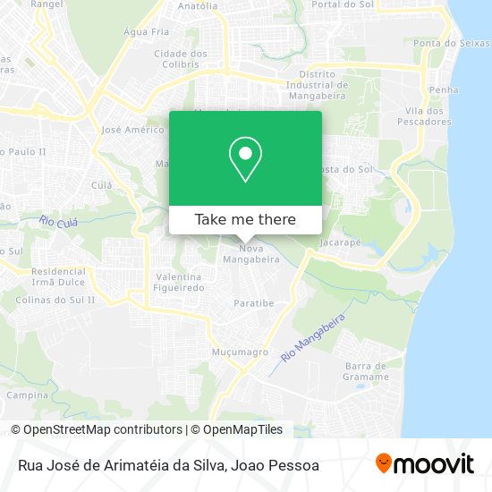 Rua José de Arimatéia da Silva map