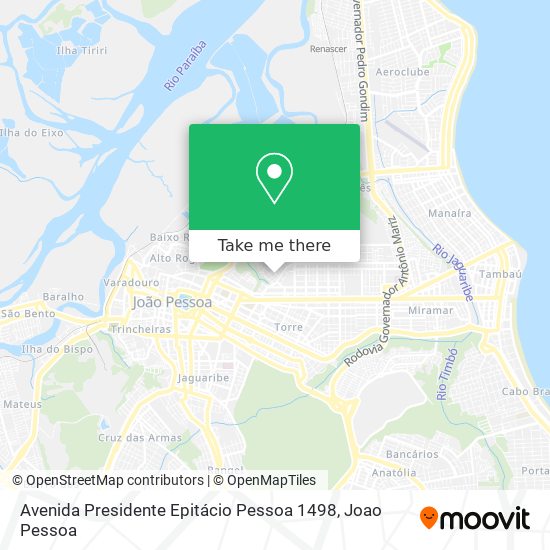 Avenida Presidente Epitácio Pessoa 1498 map