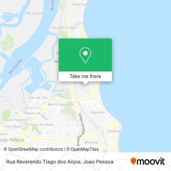 Rua Reverendo Tiago dos Anjos map