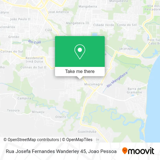 Rua Josefa Fernandes Wanderley 45 map