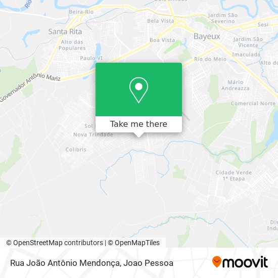 Rua João Antônio Mendonça map