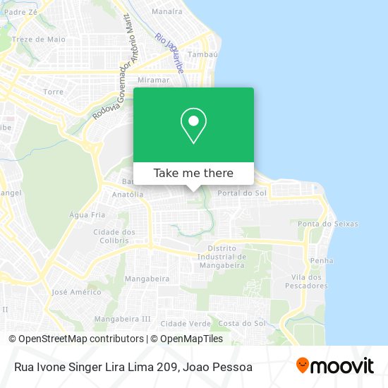 Mapa Rua Ivone Singer Lira Lima 209