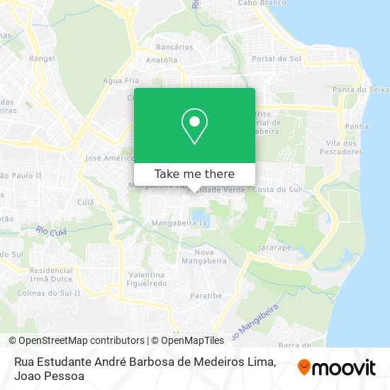 Rua Estudante André Barbosa de Medeiros Lima map