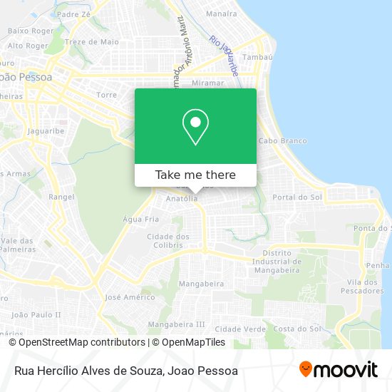 Mapa Rua Hercílio Alves de Souza