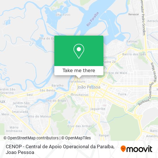 CENOP - Central de Apoio Operacional da Paraíba map