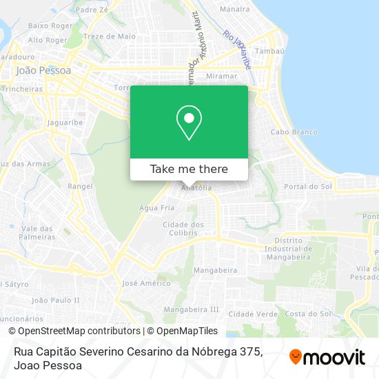 Rua Capitão Severino Cesarino da Nóbrega 375 map