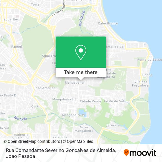 Rua Comandante Severino Gonçalves de Almeida map