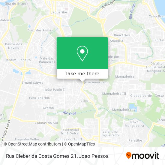 Rua Cleber da Costa Gomes 21 map