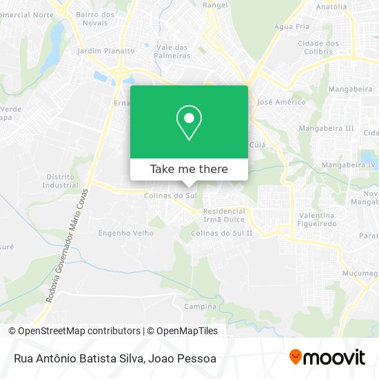 Mapa Rua Antônio Batista Silva