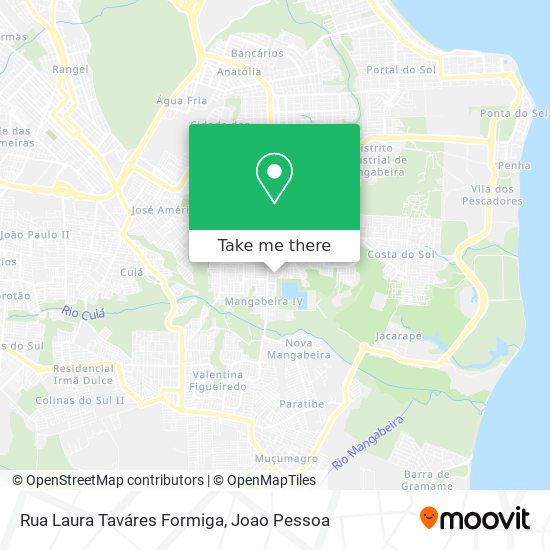 Rua Laura Taváres Formiga map
