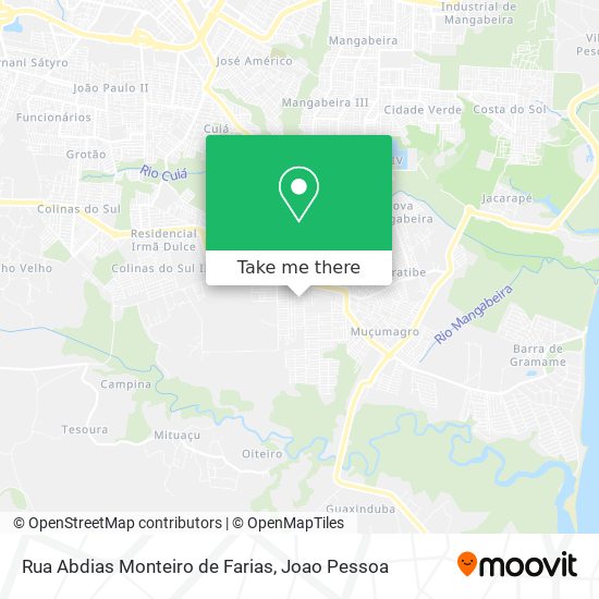 Rua Abdias Monteiro de Farias map