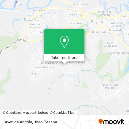 Avenida Angola map