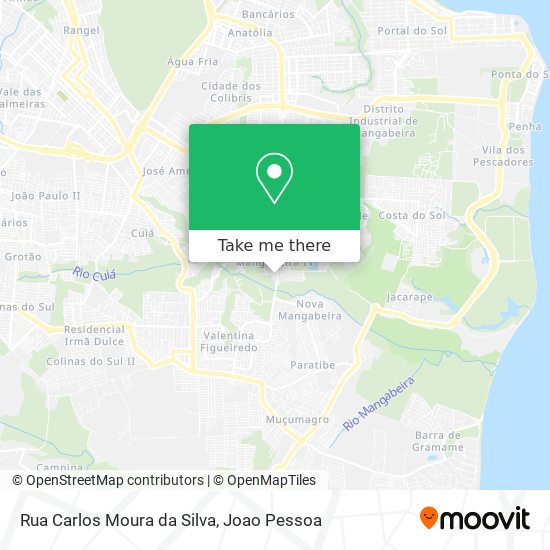Rua Carlos Moura da Silva map