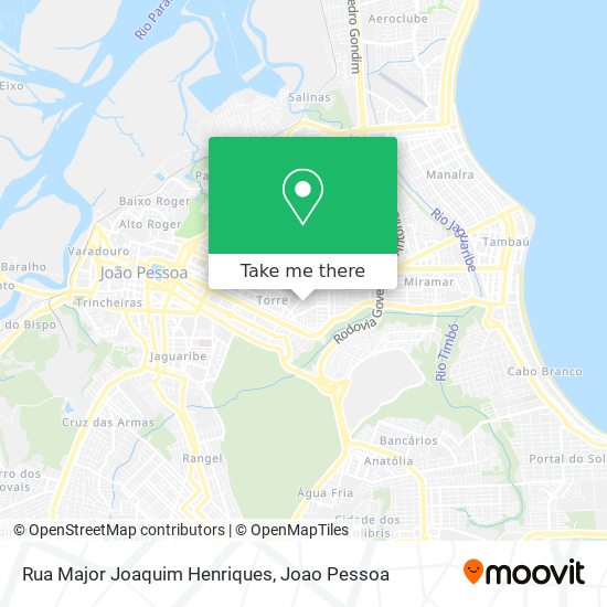 Rua Major Joaquim Henriques map