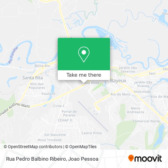 Rua Pedro Balbino Ribeiro map