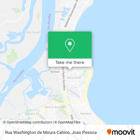 Rua Washington de Moura Cahino map