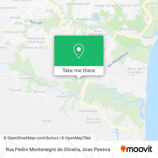 Rua Pedro Montenegro de Oliveira map