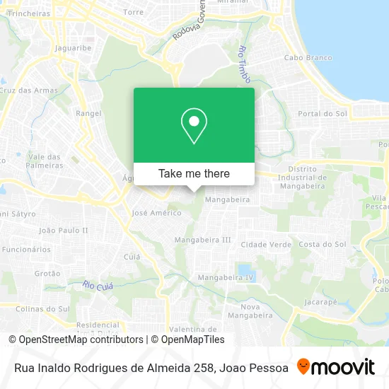 Rua Inaldo Rodrigues de Almeida 258 map