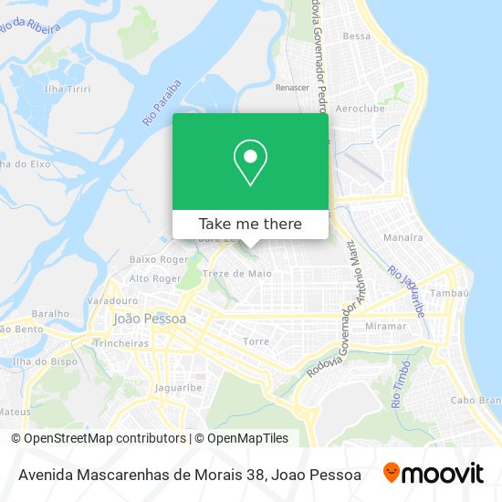 Avenida Mascarenhas de Morais 38 map