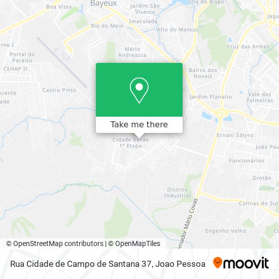 Rua Cidade de Campo de Santana 37 map