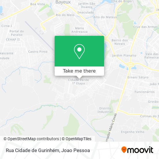 Rua Cidade de Gurinhém map
