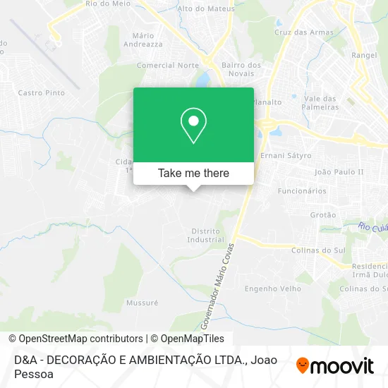 D&A - DECORAÇÃO E AMBIENTAÇÃO LTDA. map