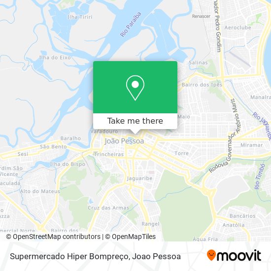 Supermercado Hiper Bompreço map