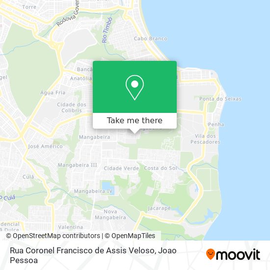 Rua Coronel Francisco de Assis Veloso map