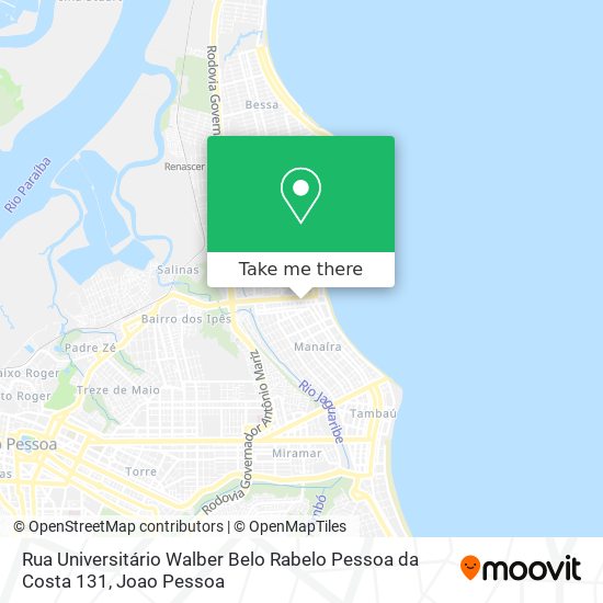 Rua Universitário Walber Belo Rabelo Pessoa da Costa 131 map