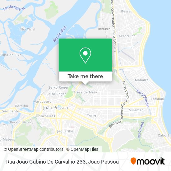 Rua Joao Gabino De Carvalho 233 map