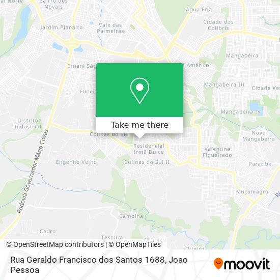 Rua Geraldo Francisco dos Santos 1688 map