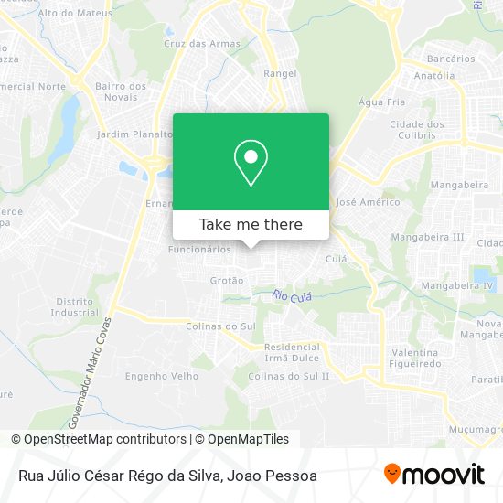 Rua Júlio César Régo da Silva map