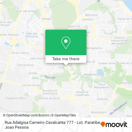 Rua Adalgisa Carneiro Cavalcante 777 - Lot. Paratibe map