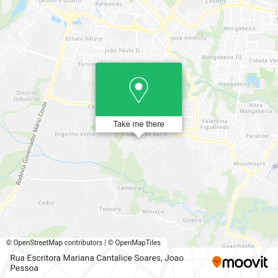 Rua Escritora Mariana Cantalice Soares map