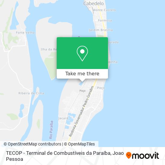 TECOP - Terminal de Combustíveis da Paraíba map