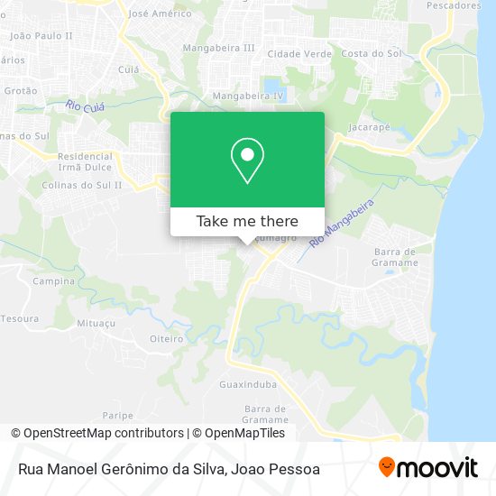 Rua Manoel Gerônimo da Silva map