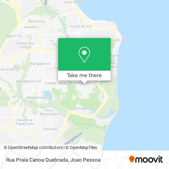 Mapa Rua Praia Canoa Quebrada