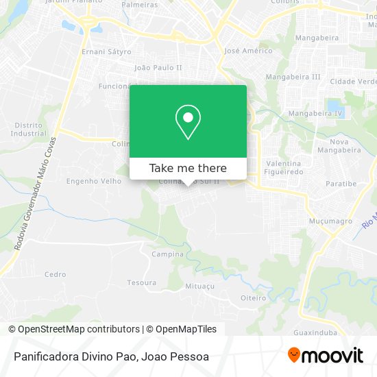 Panificadora Divino Pao map