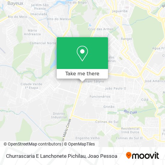 Churrascaria E Lanchonete Pichilau map